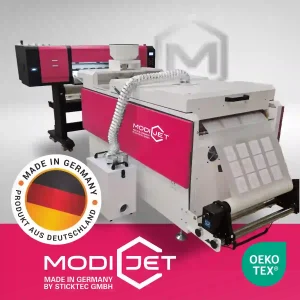 The Modijet DTF complete system for transfer production from Modico Graphic Systems