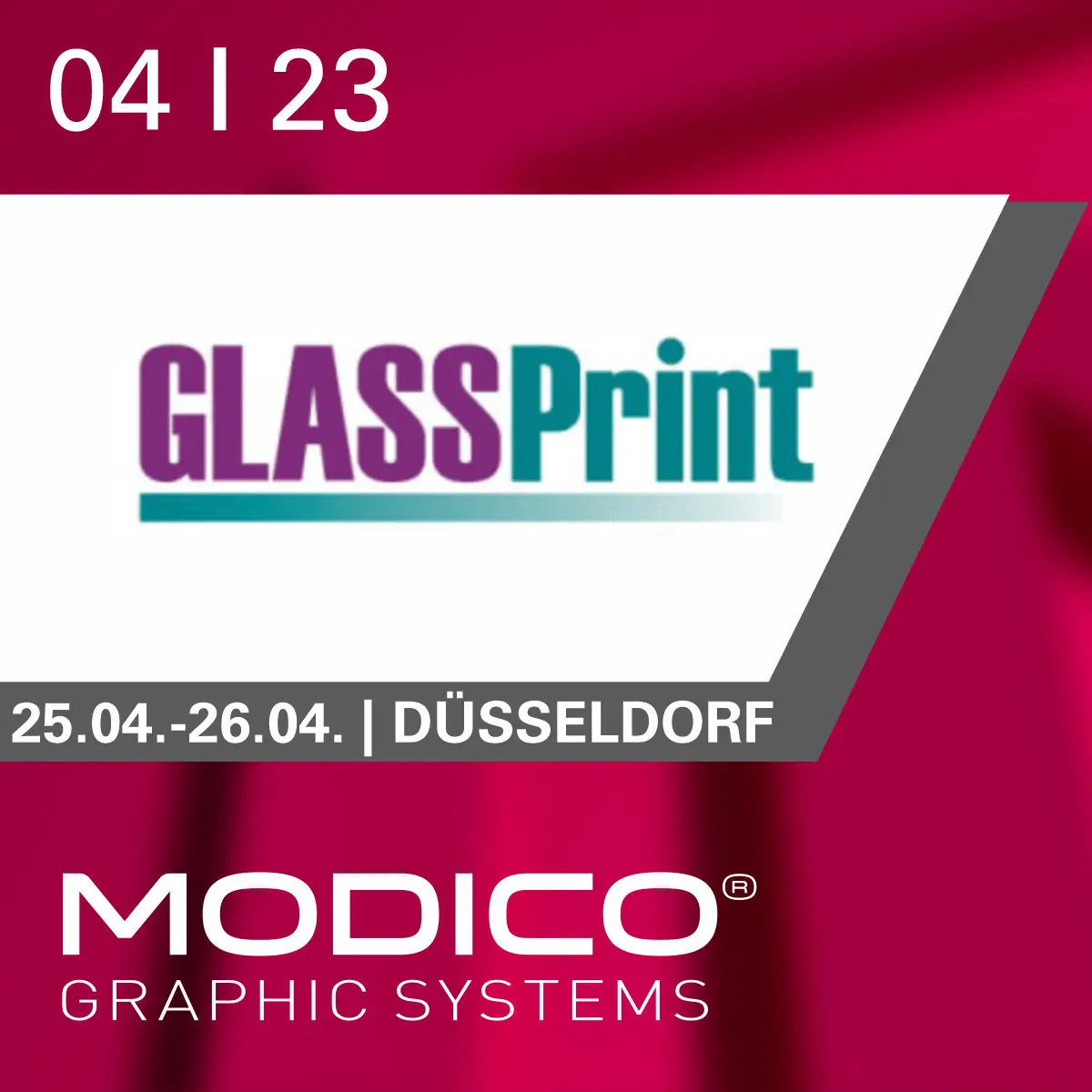 Modico Graphics at the Glassprint 2023 trade fair